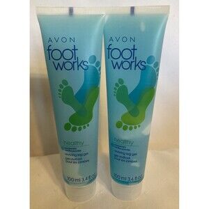 Avon Foot Works Healthy Peppermint Reviving Leg Gel 3.4 fl oz New Lot of 2